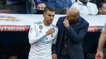 Ceballos junto a Zidane