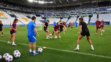 Soccer Football - Women's Champions League - Final - FC Barcelona Training - Allianz Stadium, Turin, Italy - May 20, 2022 General view during training REUTERS/Alberto Lingria