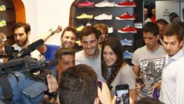 Casillas, durante el acto en Legan&eacute;s.