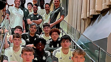 El Real Madrid júnior en Abu Dabi.