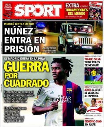 Portadas de la prensa deportiva