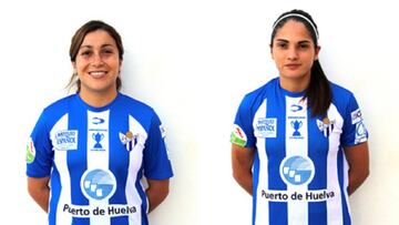 Leyton y Santibáñez, con la camiseta de su exequipo.