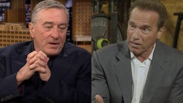 Robert De Niro se negó a fotografiarse junto a Arnold Schwarzenegger al creer que va a votar a Trump.