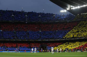 El partido de Champions entre Barcelona y Real Madrid ha batido el récord mundial de asistencia a un partido de fútbol femenino con 91.553 espectadores. El aspecto del Camp Nou era espectacular. 