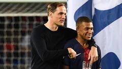 Thomas Tuchel y Kylian Mbapp&eacute;, en una imagen de archivo.