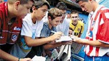 <B>YA PUEDE JUGAR</B>. Jorge podría debutar con el Atlético en Liga este mismo fin de semana.