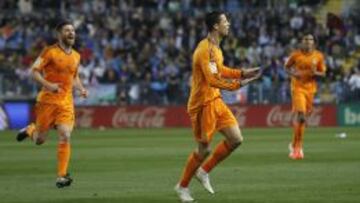 Cristiano celebra su gol.
