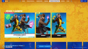 Fortnite x X-Men: skins Gambito y Pícara ya disponibles