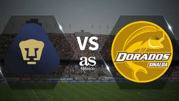 Pumas - Dorados en vivo: Copa MX, Cuartos de Final