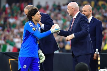 What did FIFA president Infantino say to Jaime Lozano after Mexico’s Gold Cup win?