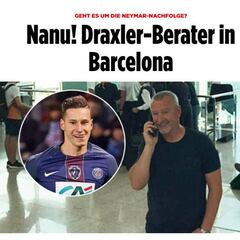 Bild: sorprenden al agente de Draxler en Barcelona