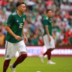 Héctor Herrera salió como titular ante Dinamarca