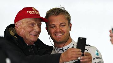 "Pensé que Rosberg estaría con su familia, no en los test de F-1"