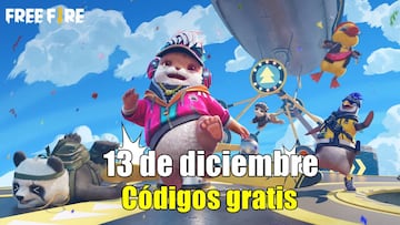 Free Fire | Códigos de hoy viernes 13 de diciembre de 2024: recompensas gratis