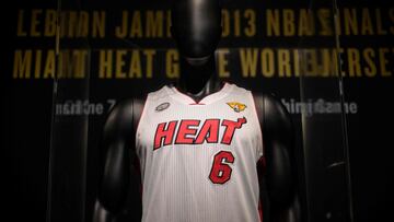 The jersey that LeBron James wore when he played with the Heat at the 2013 NBA Finals has fetched the highest-ever price for one of his game-worn jerseys.