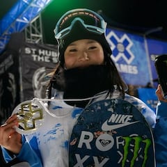 Chloe Kim, primera mujer en planchar un Cab 1260 en Pipe