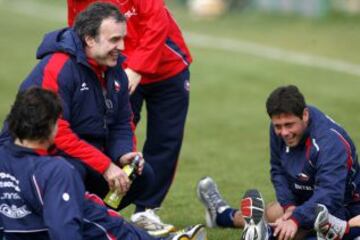 Marcelo Bielsa confío en Eduardo Rubio en sus primeros entrenamientos.