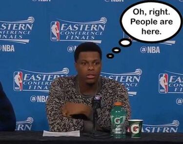 Kyle Lowry alucinó con las estadísticas del Cavs-Raptors