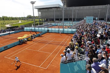 Cancha utilizada para los entrenamienos de Rafa Nadal.