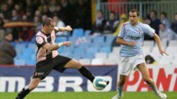 Pandiani, en el Celta-Espanyol de 2007, en el que marc&oacute;.