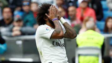 Marcelo sobre el terreno de juego.