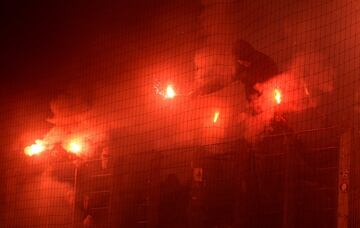 Así fueron los disturbios por el descenso del Hamburgo