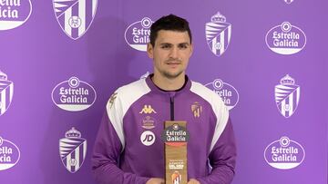 Stanko Juric, mejor jugador blanquivioleta del mes de diciembre.