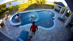 Heroico: jugador de la NBA rescata a su hijo en la piscina