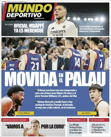 Las portadas del fichaje de Mbappé