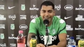 Jefferson Duque antes del partido contr Águilas