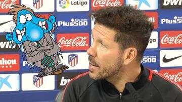 Simeone y el incidente del aire acondicionado ante la prensa