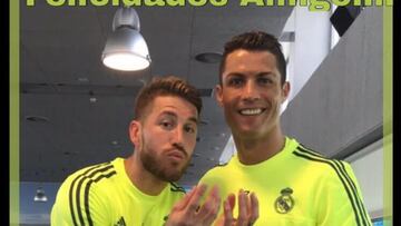 Ramos felicita a Cristiano: "No está mal para cumplir 31"