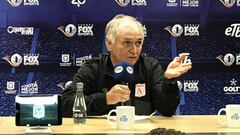 Fernando &#039;Pecoso&#039; Castro en la rueda de prensa posterior al triunfo de Am&eacute;rica de Cali 0-1 sobre Nacional en el Torneo Fox Sports 2019