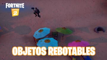 Fortnite Capítulo 2 - Temporada 1 | Desafío de Bola 8 vs. Bola blanca: rebota en objetos rebotables en partidas distintas
