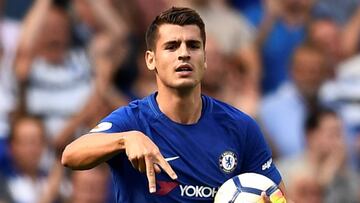 Álvaro Morata con el Chelsea.