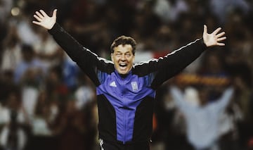 Otto Rehhagel durante la Eurocopa que levantó con Grecia.