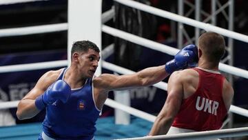 Ayoub Ghadfa en su combate de hoy.