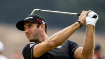 El estadounidense Dustin Johnson, uno de los líderes del US Open.