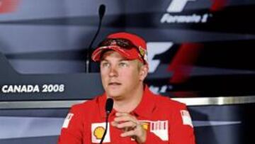 <b>¿CANSADO DE LA F-1? </b>Kimi Raikkonen no aclaró su futuro en la rueda de prensa de ayer en Montreal.