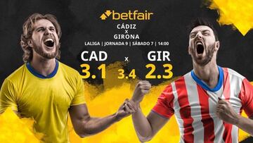 Cádiz CF vs. Girona CF: horario, TV, estadísticas, clasificación y pronósticos