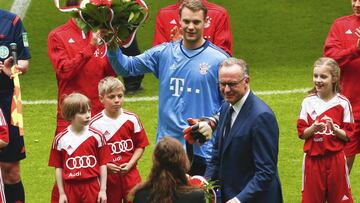 Karl-Heinz Rummenigge y Neuer.