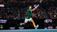 Novak Djokovic, en el Open de Australia 2020.