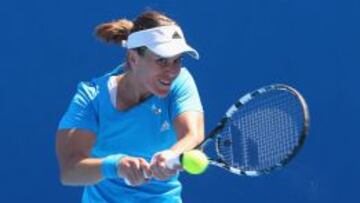 Anabel Medina durante su partido frente a la americana Irina Falconi.