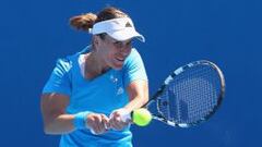 Anabel Medina durante su partido frente a la americana Irina Falconi.