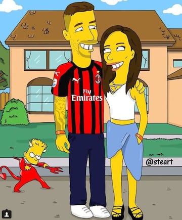 Así se ven los cracks del fútbol en los Simpsons