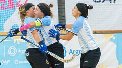 Argentina celebra su victoria en el Mundial de hockey patines.