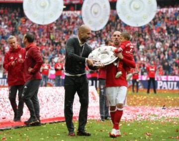 Vidal y el festejo de su primera Bundesliga