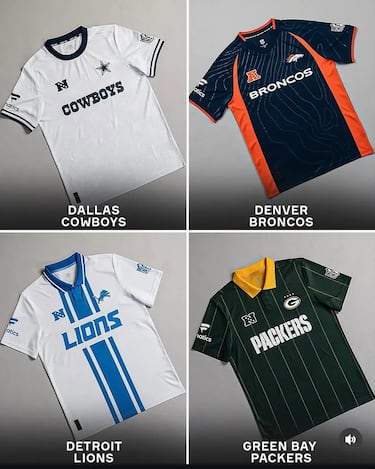 NFL jerseys get a soccer makeover: Check out these retro looks for the 32 teams