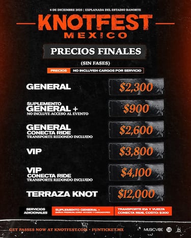 KnotFest revela su lineup 2025: fecha, artistas y cuándo salen a la venta los boletos