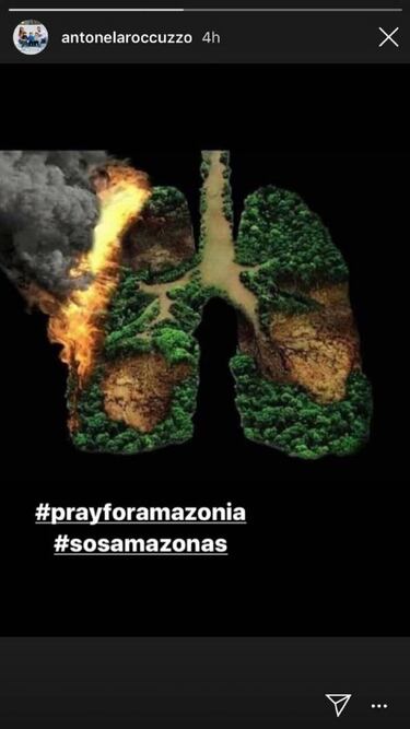 Amazonas: los mensajes de Anto Roccuzzo, Paulo Dybala, Tini y otros argentinos